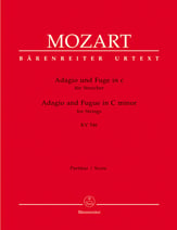 Adagio and Fugue in C K. 546-Score Orchestra Scores/Parts sheet music cover